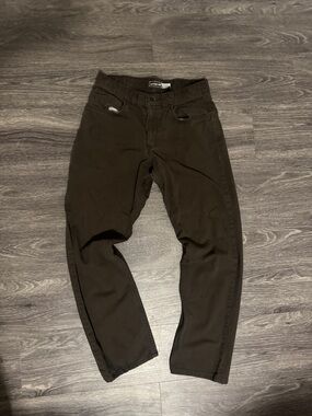 Dark Brown Casual Pants